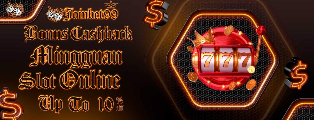 BONUS MINGGUAN SLOT ONLINE